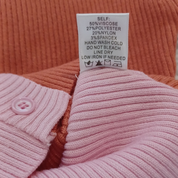 Blue Blush nwot cropped ribbed one shoulder sweater. - Picture 4 of 9